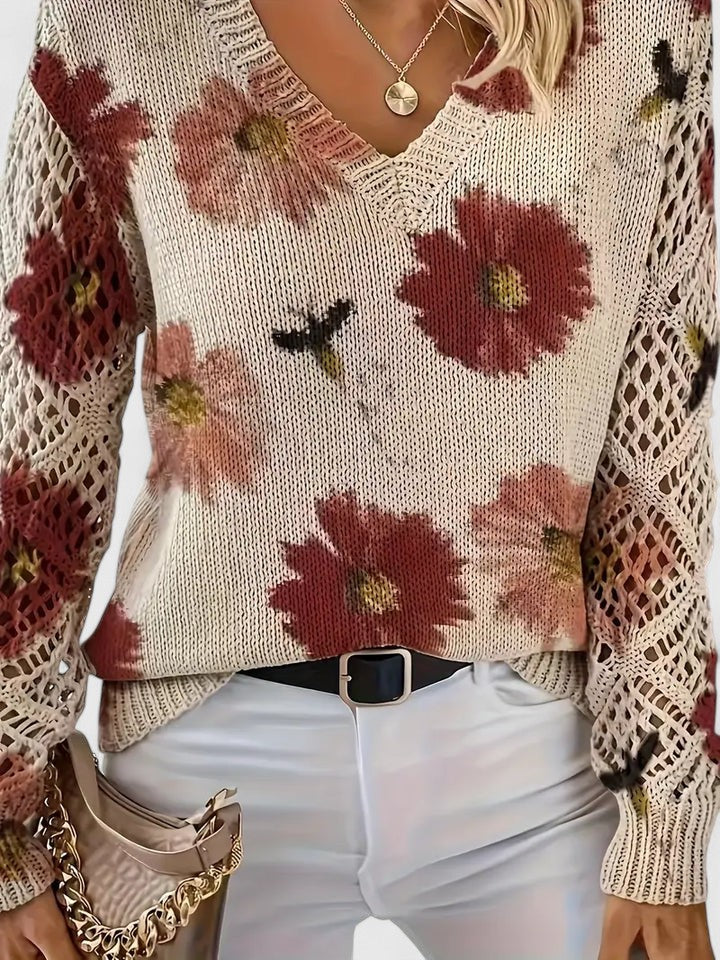Aurélie | Timeless Floral Jumper