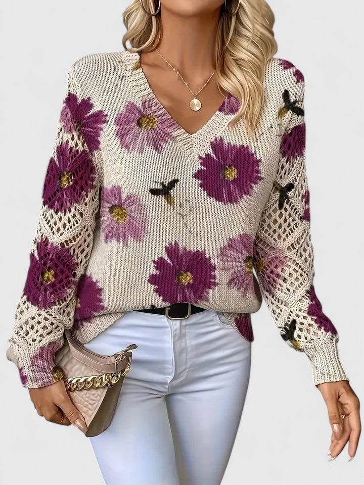 Aurélie | Timeless Floral Jumper