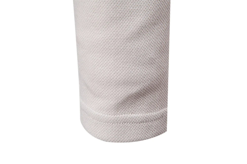 Long-Sleeve Polo Shirt with Collar