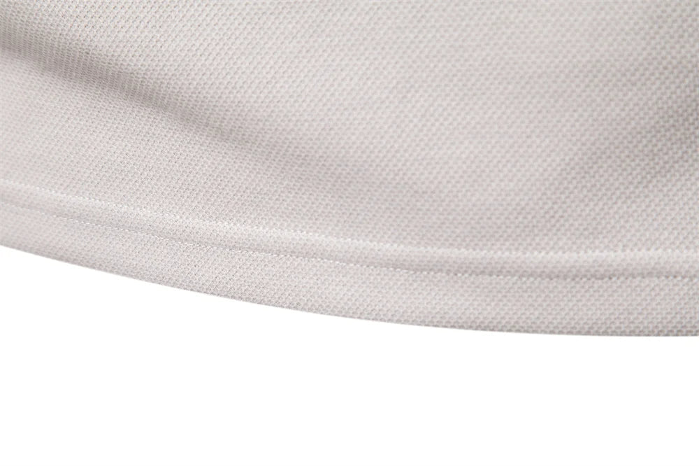 Long-Sleeve Polo Shirt with Collar