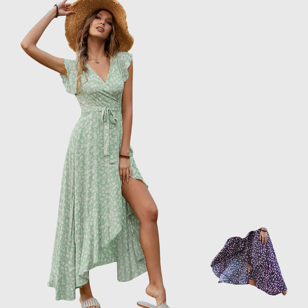 Adele - Sleeveless Floral Dress