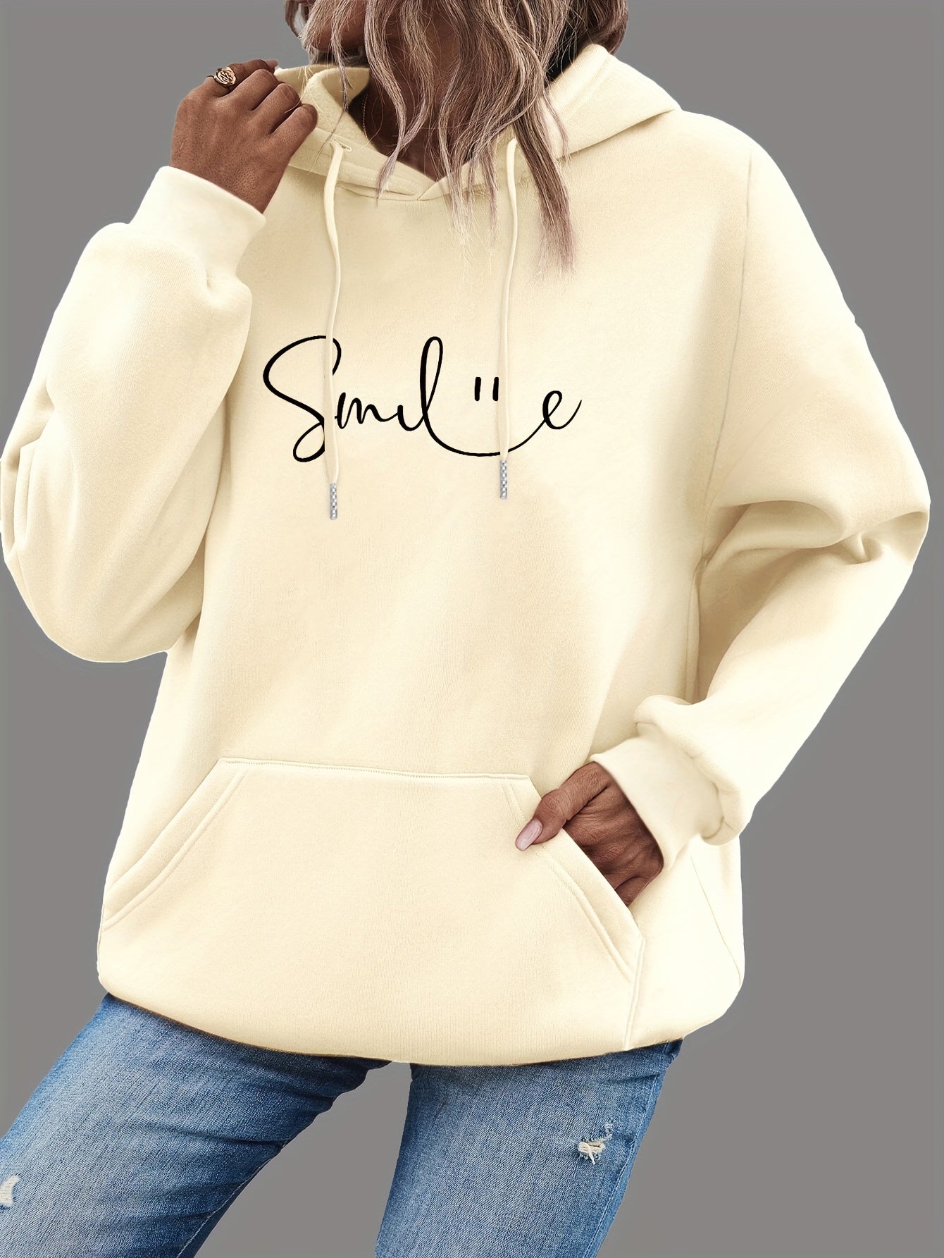 Lea™ | Smile Hoodie with Good Vibes