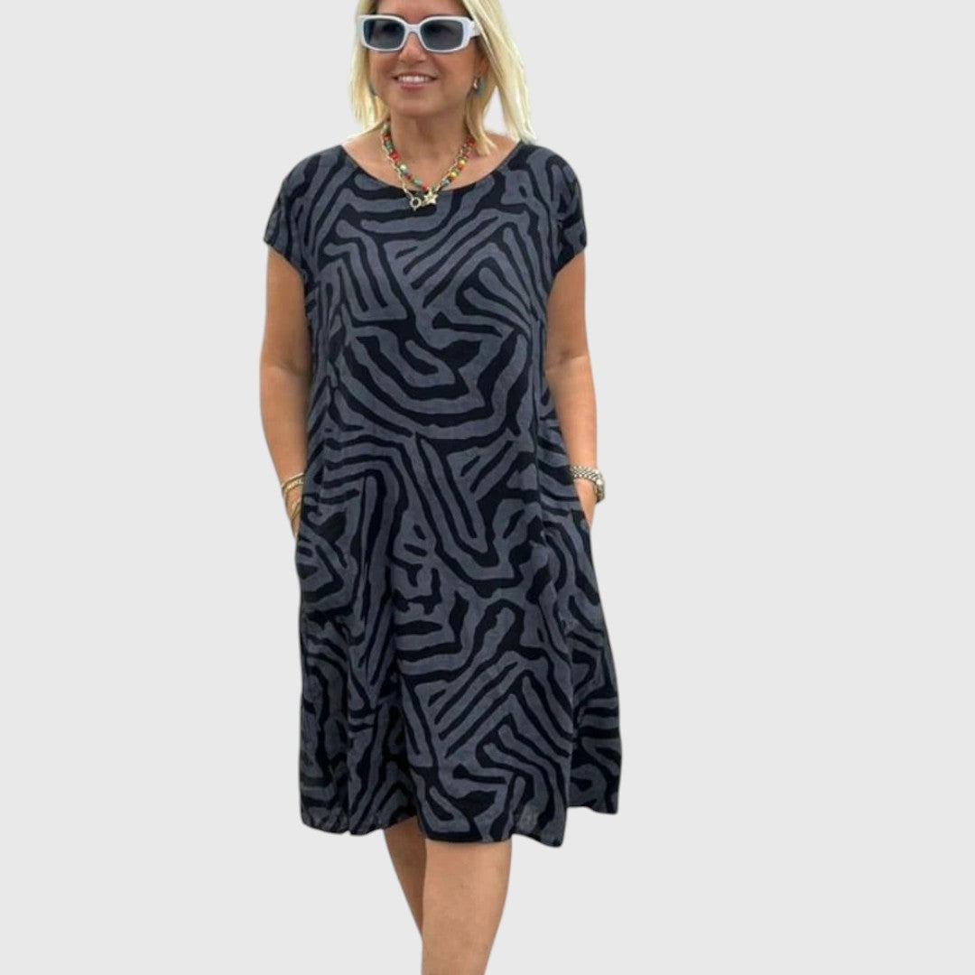 Dileys - Summer dress with round neck