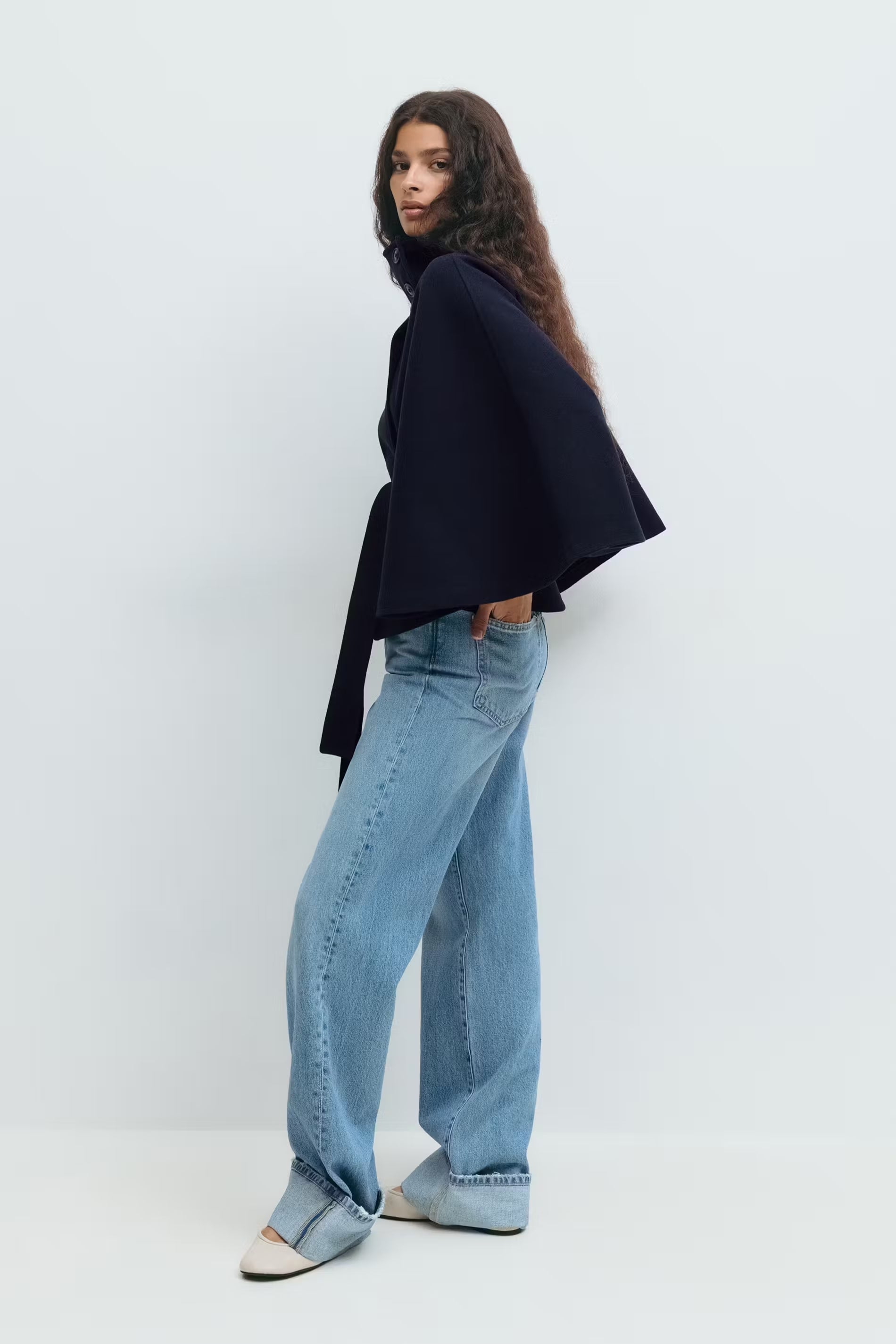 Celeste Wool Cape Jacket