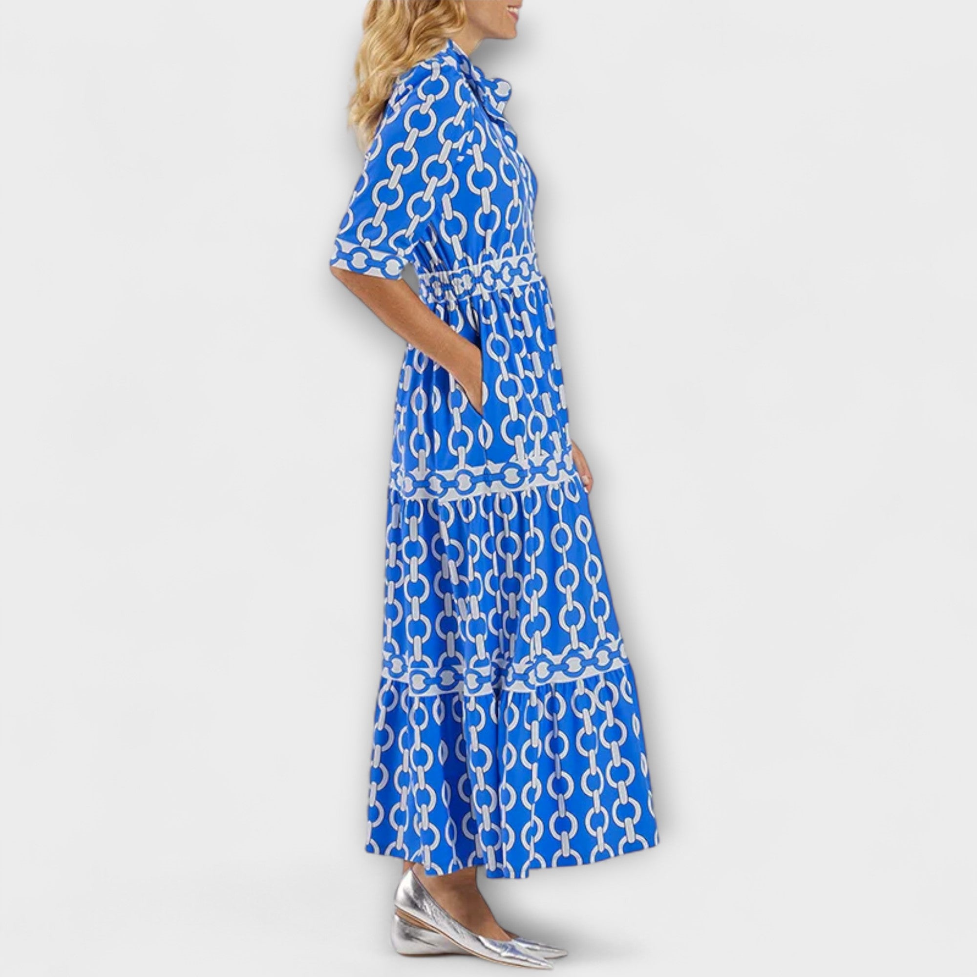 Zara - Midi Dress with Chain Pattern