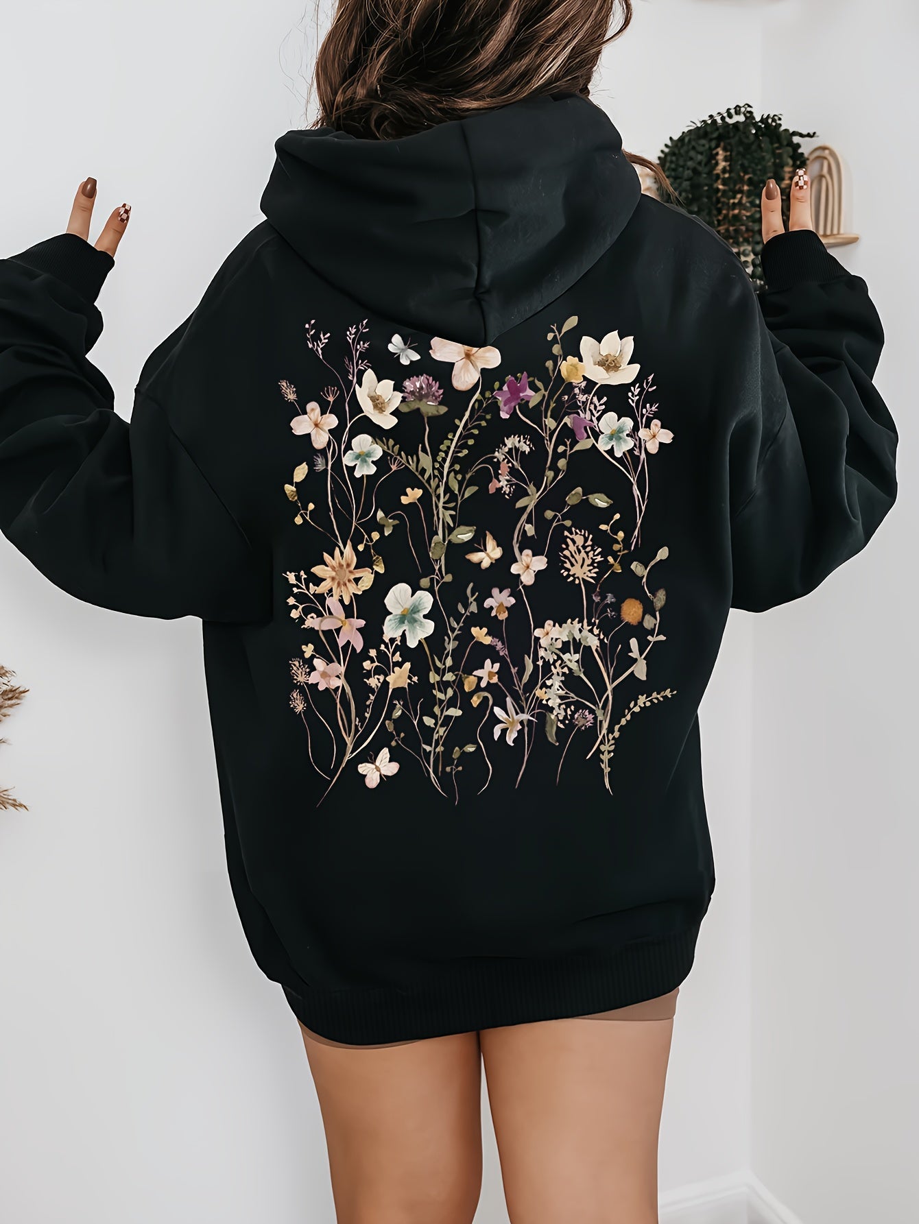 Alva™ | Floral Print Hoodie for Relaxed Moments