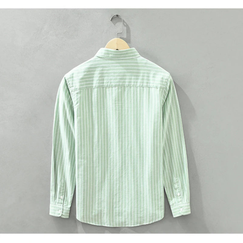 Cotton Striped Shirt Long-Sleeve