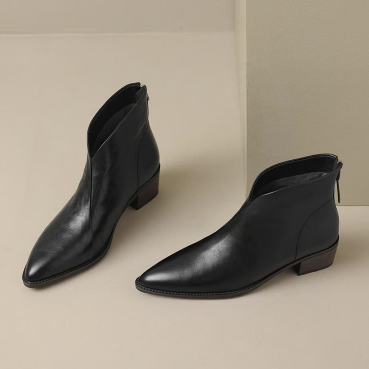 Georgiana – Luxury Low-Heeled Ankle Boots