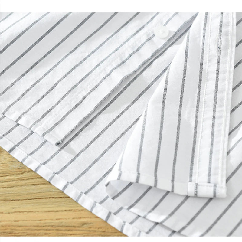 Cotton Striped Shirt Long-Sleeve