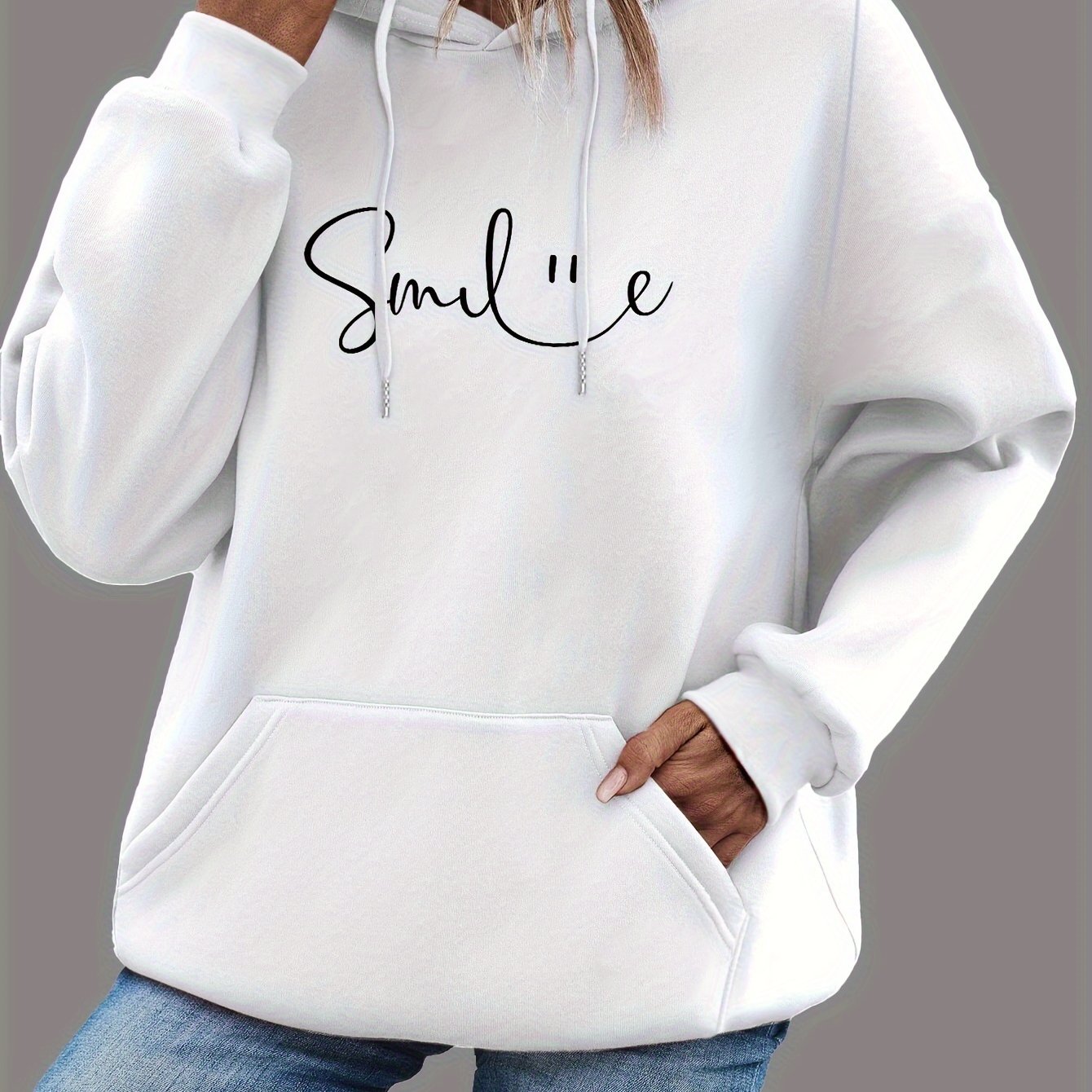 Lea™ | Smile Hoodie with Good Vibes
