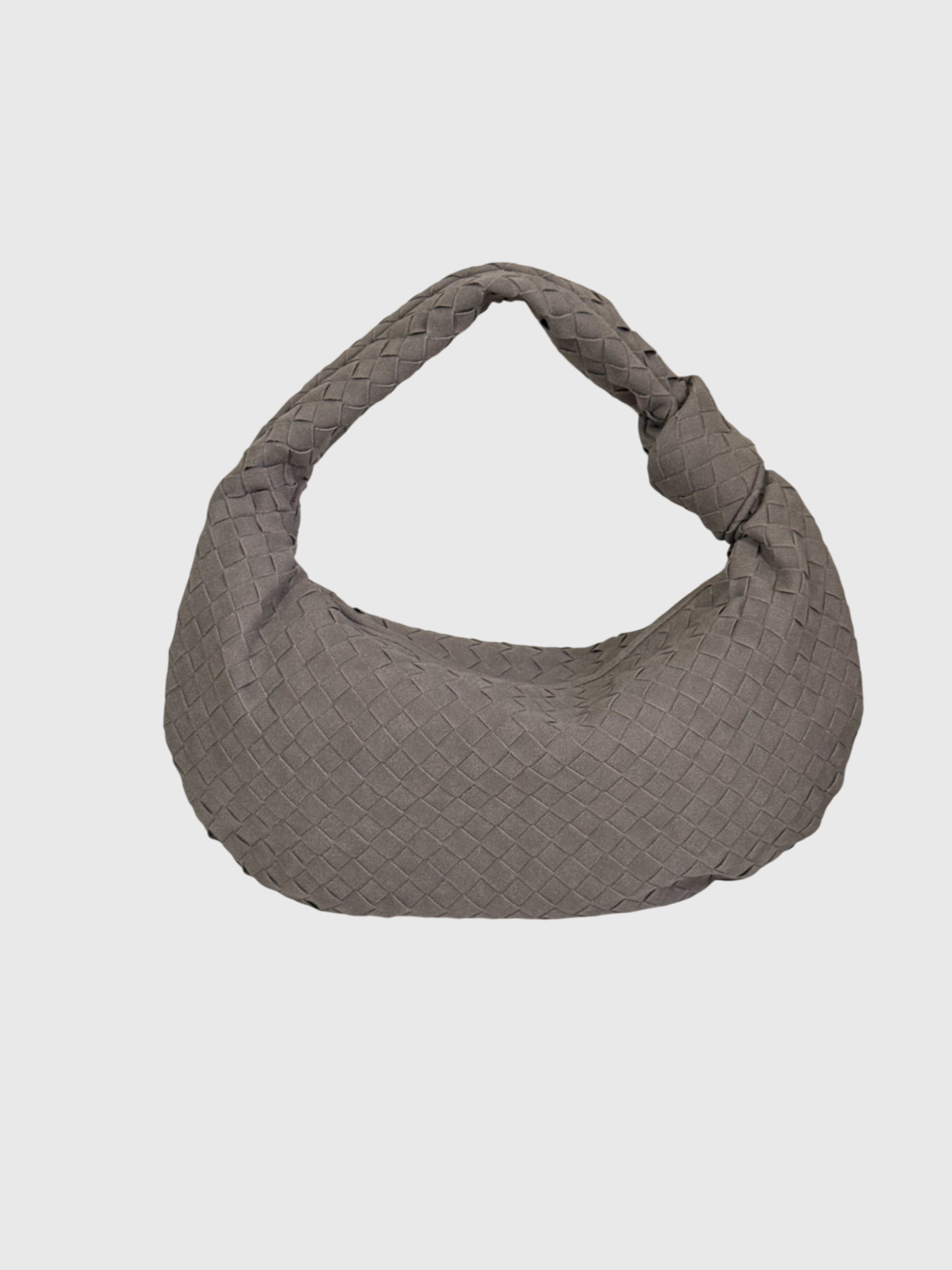 Celeste | Knotted Braided Medium Suede Bag