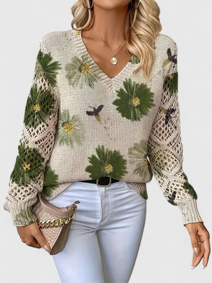 Aurélie | Timeless Floral Jumper