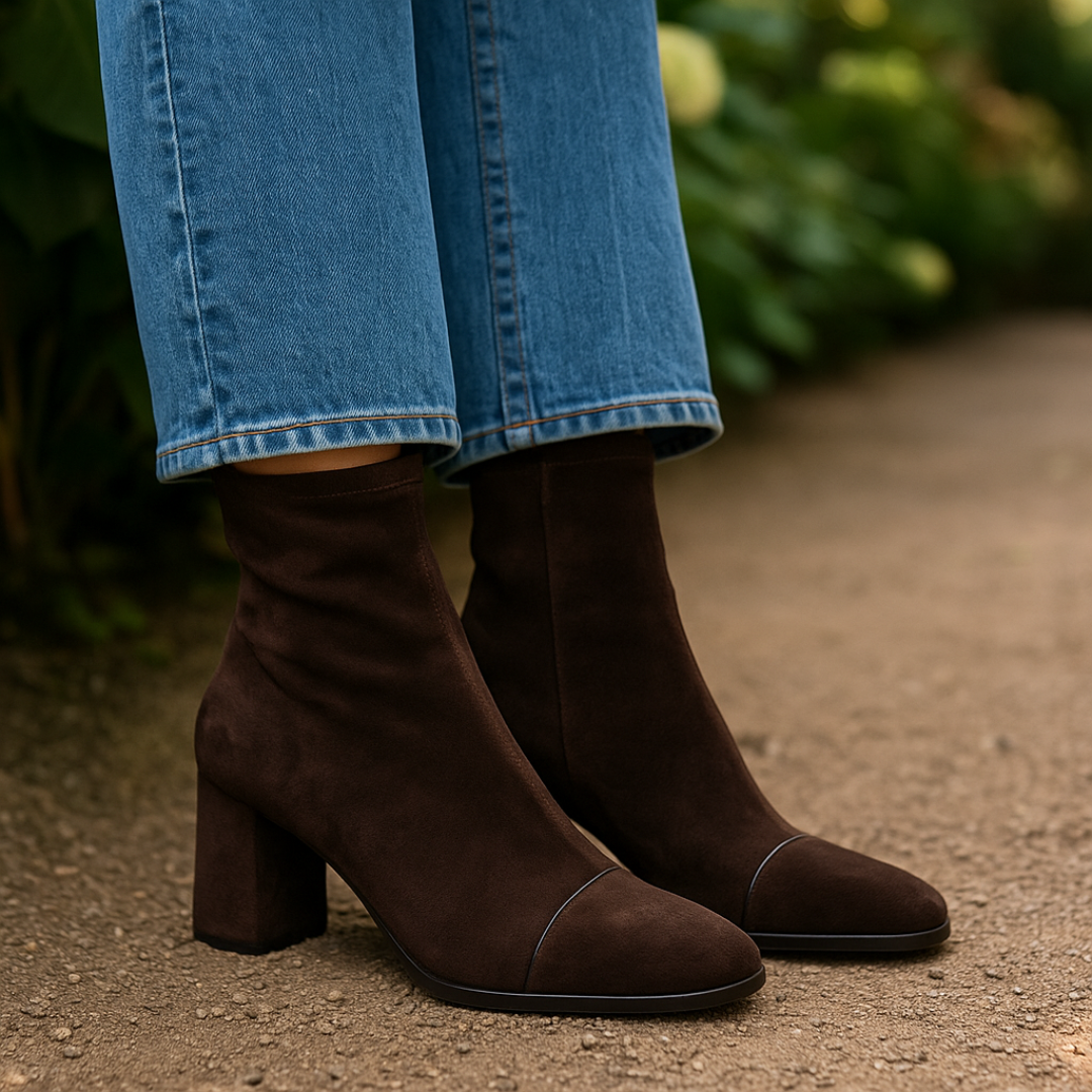 Yvonne – Elegant Comfort Heel Boots