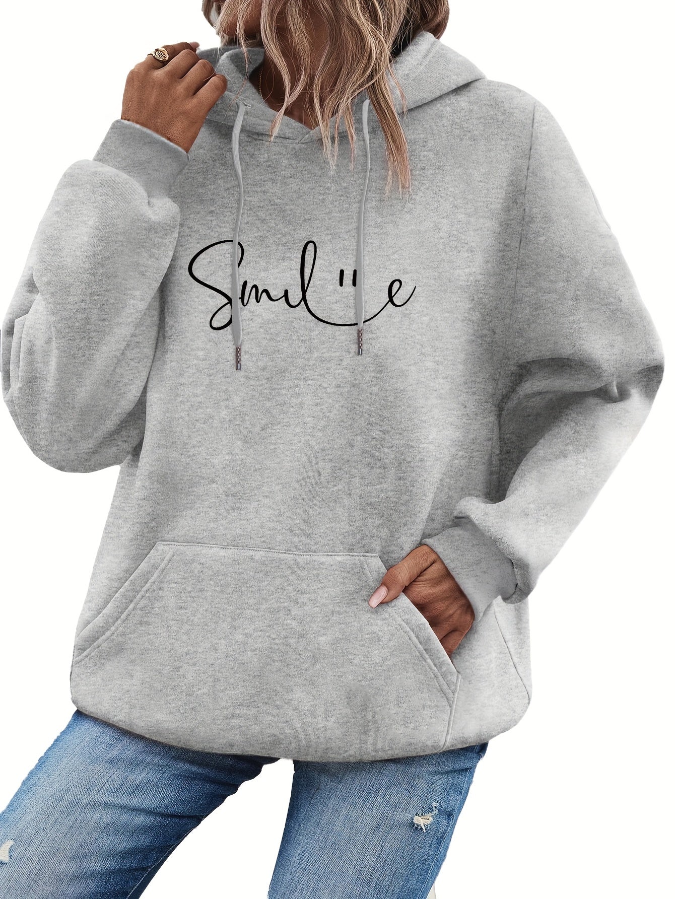 Lea™ | Smile Hoodie with Good Vibes