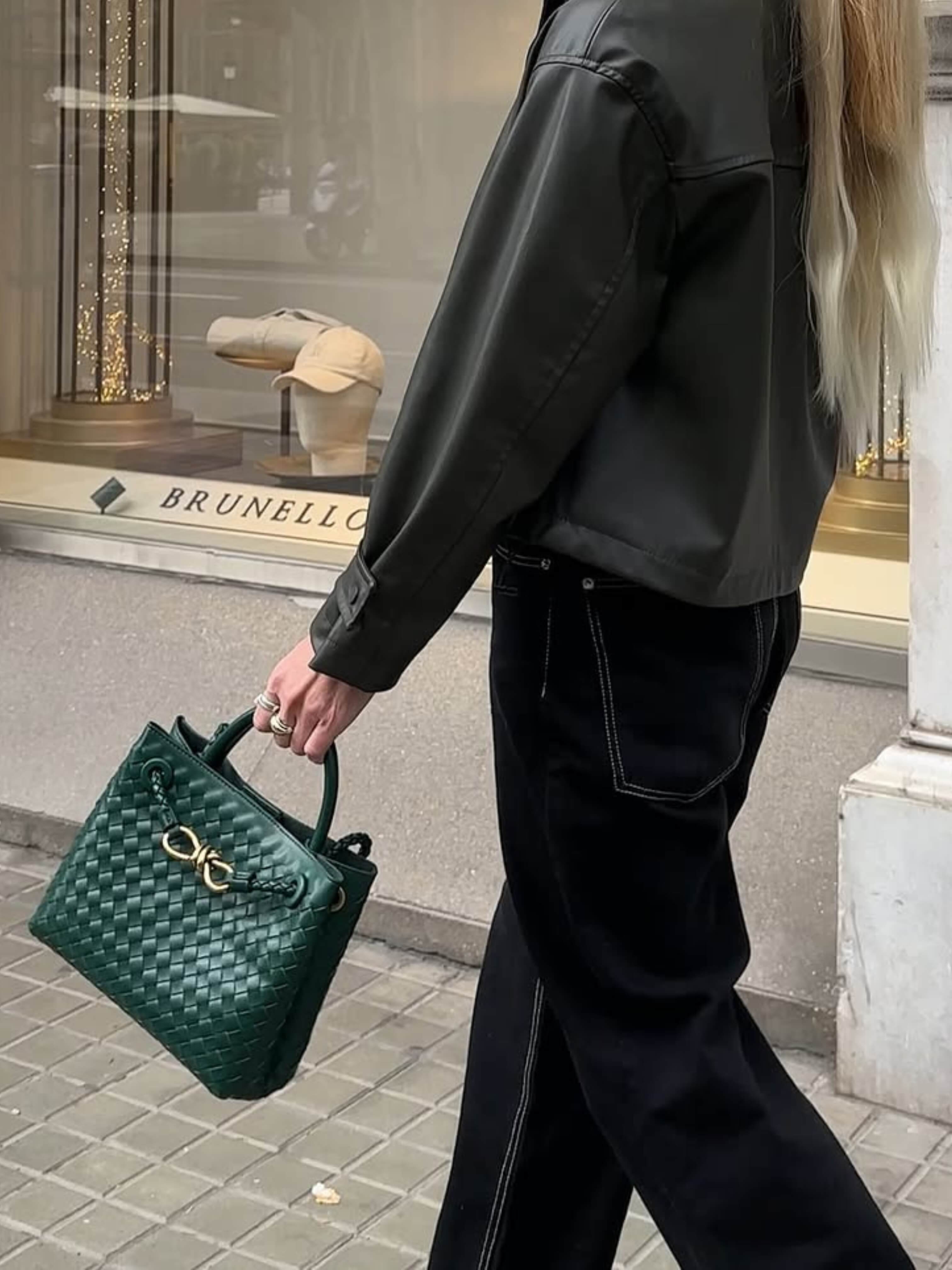 Eloise | Textured Compact Woven Bag