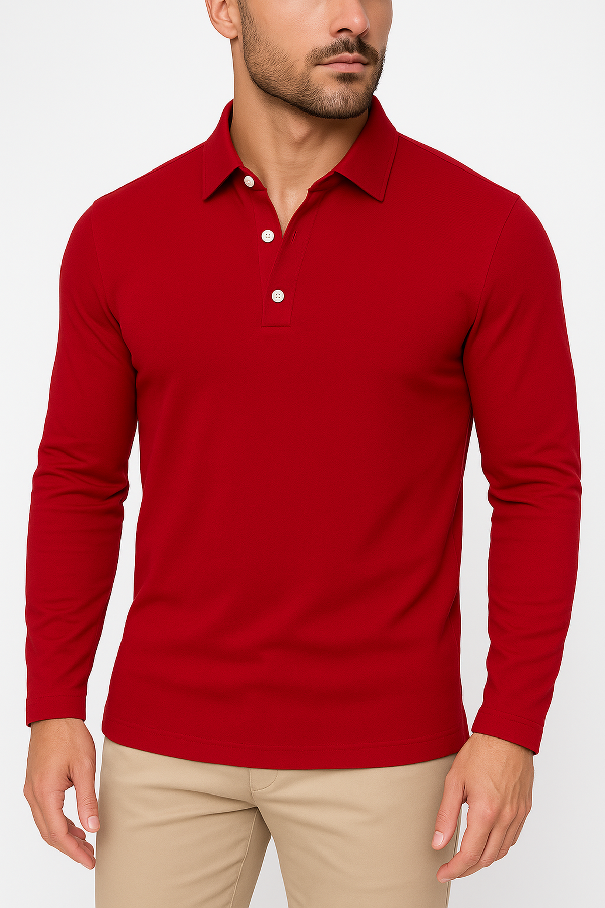 Lewis Long-Sleeve Polo