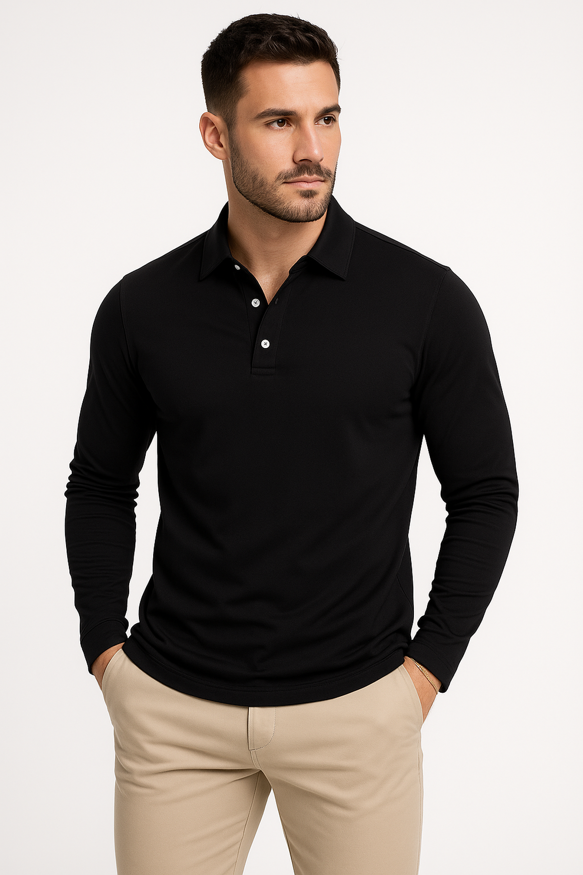 Lewis Long-Sleeve Polo