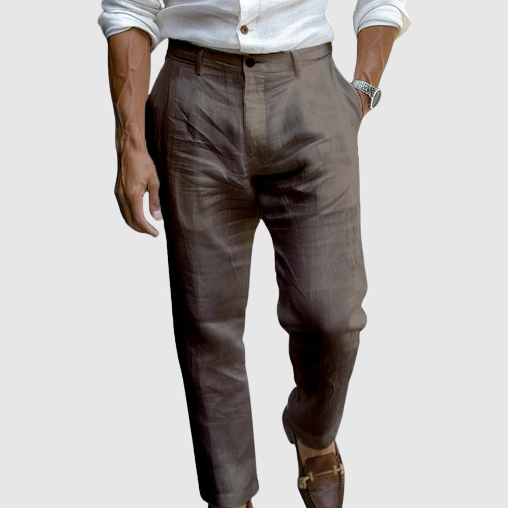 Moretti | Lightweight Linen Trousers