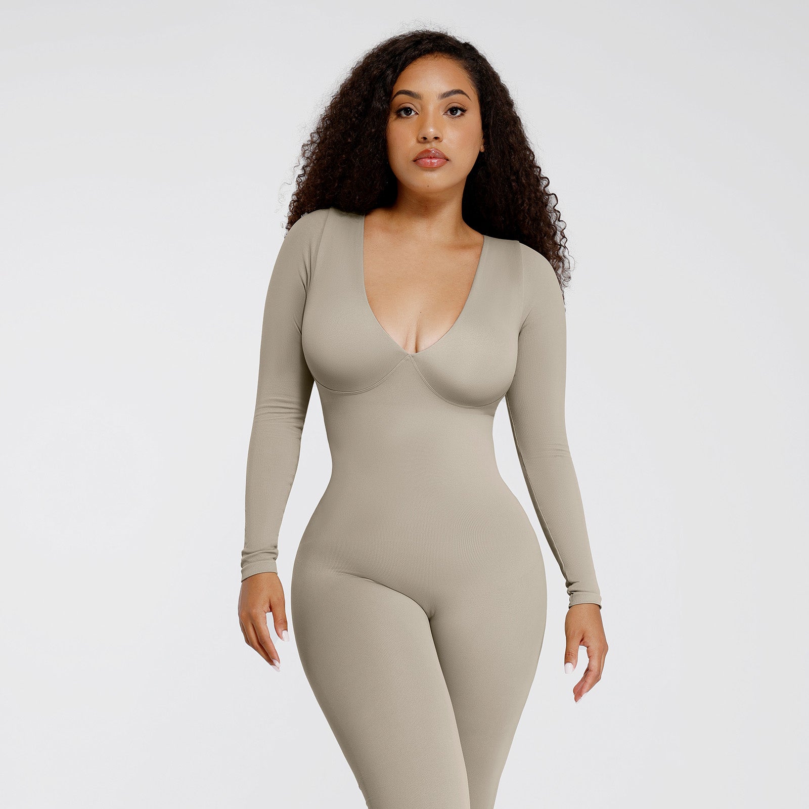Camila Seamless Deep V Catsuit