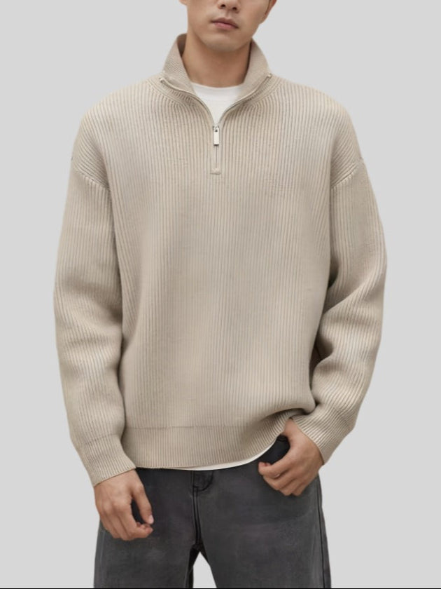 Calib - Half-Zip High-Collar Sweater