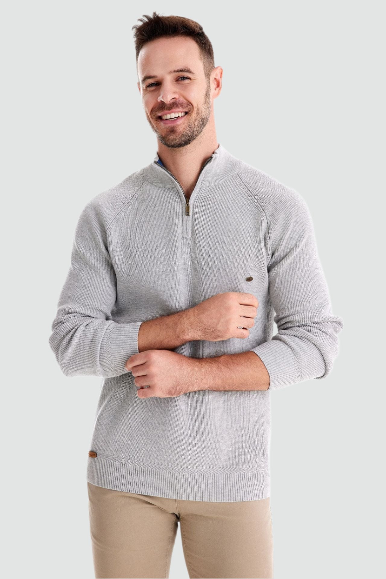 Lucio - Warm Zipper Knit Sweater