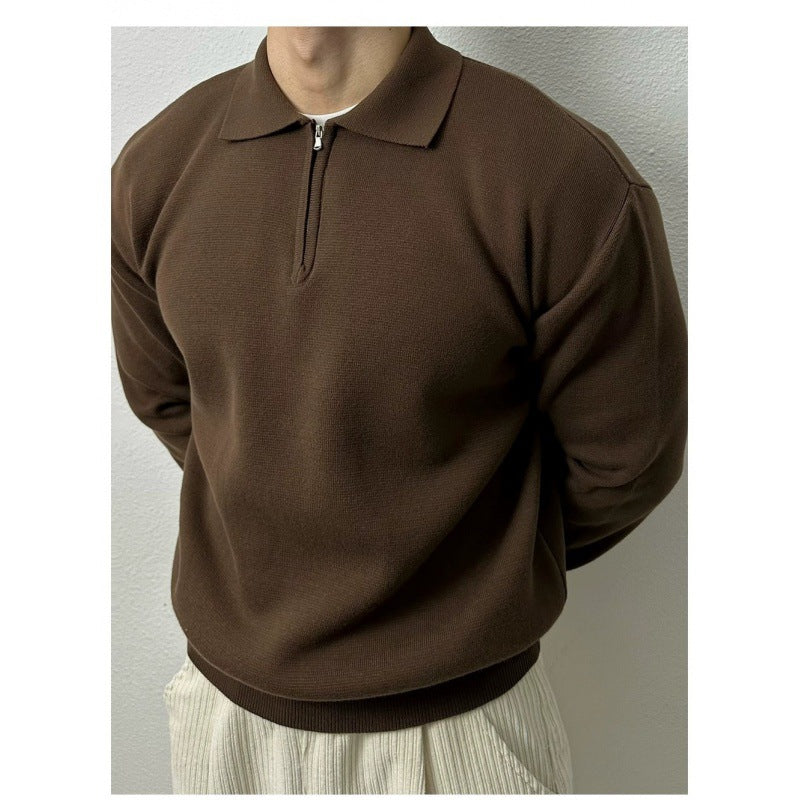 Derek - Zip Collar Sweater