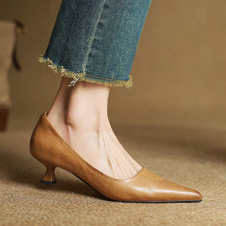 Marlowe & Co | Anok Genuine Leather Heels