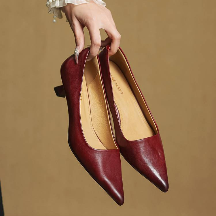 Marlowe & Co | Anok Genuine Leather Heels