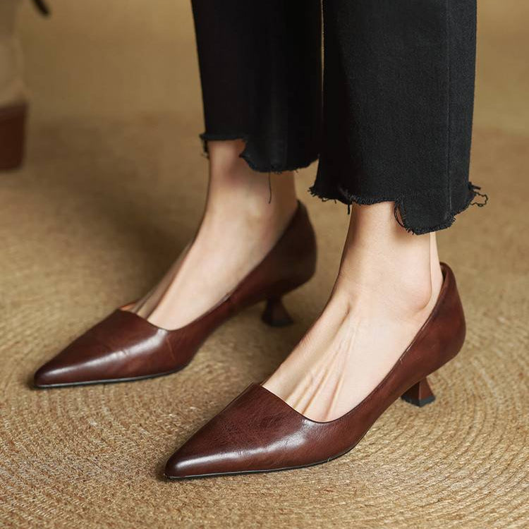 Marlowe & Co | Anok Genuine Leather Heels