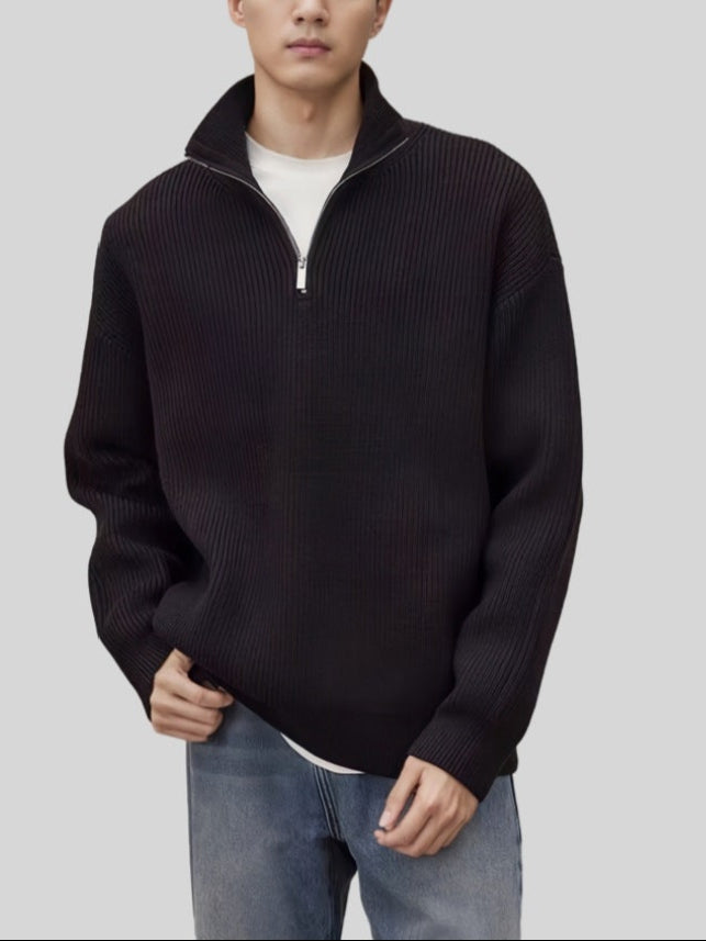 Calib - Half-Zip High-Collar Sweater