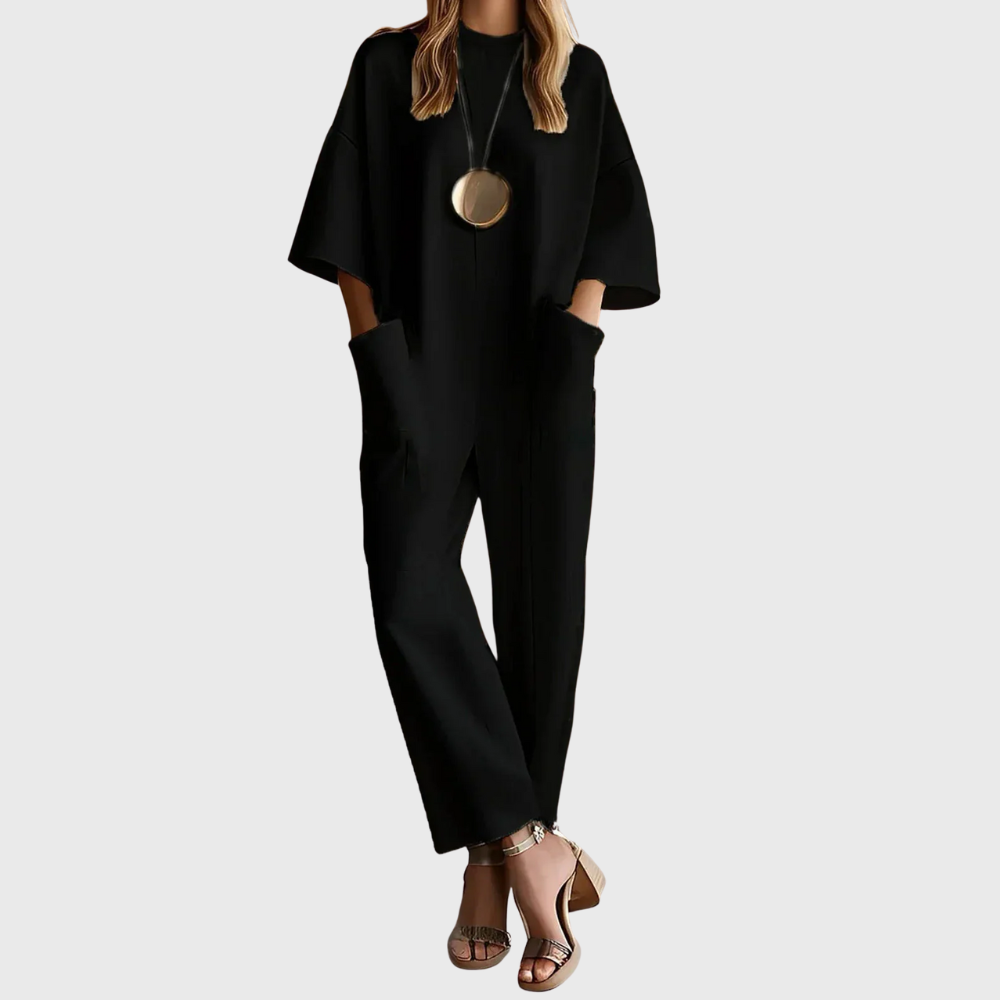 Kasia | Elegant Short-Sleeved Jumpsuit