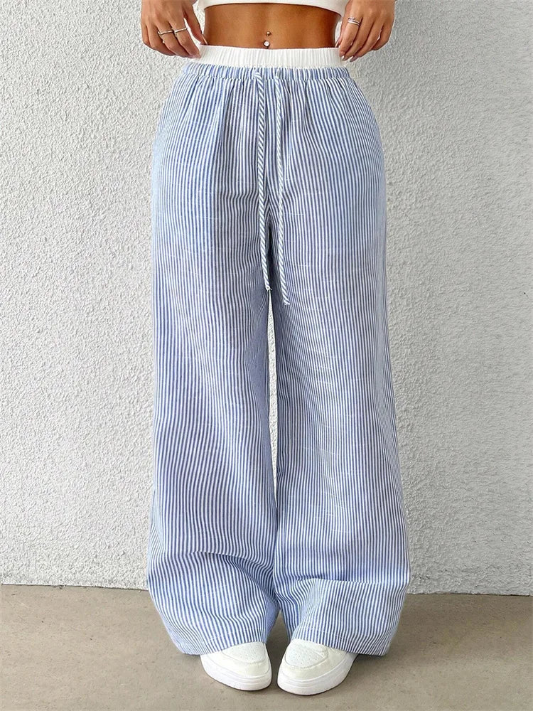 Jane - Casual Striped Pants