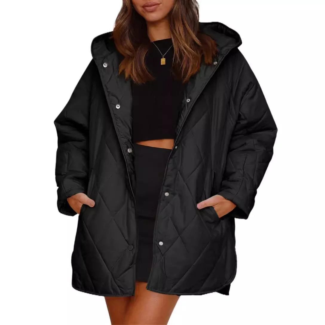 Aria - Quilted Oversized Hooded Coat