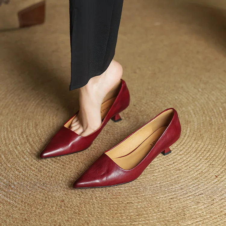 Marlowe & Co | Anok Genuine Leather Heels