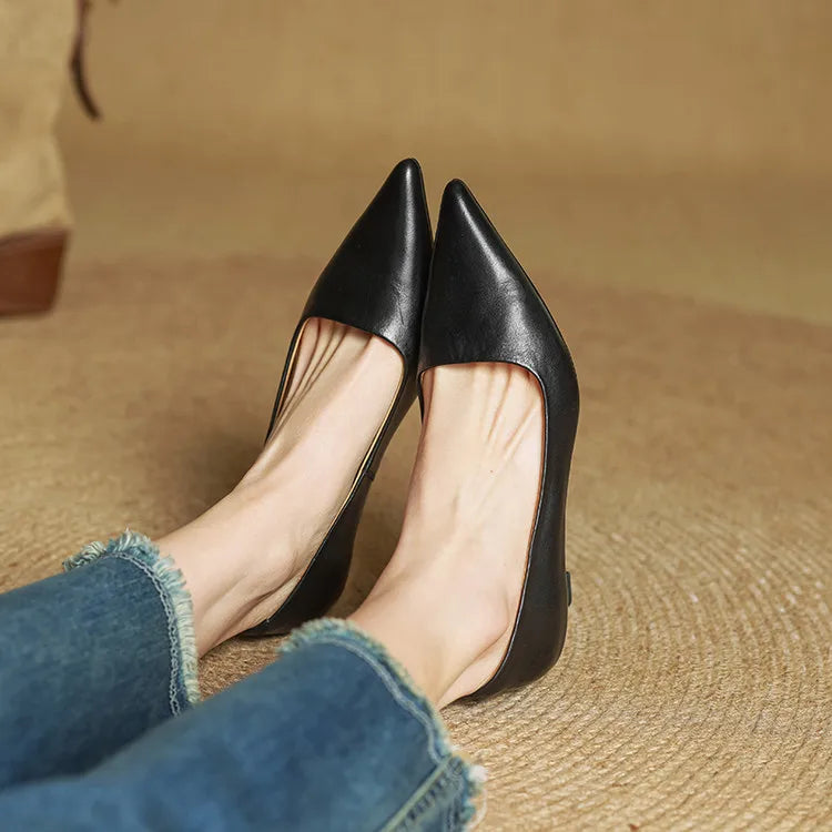 Marlowe & Co | Anok Genuine Leather Heels