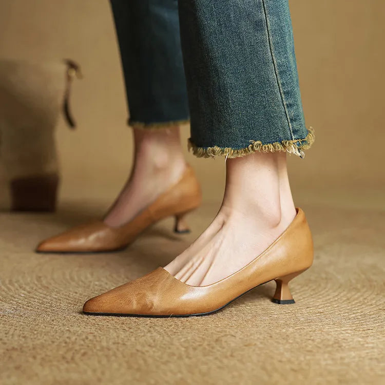Marlowe & Co | Anok Genuine Leather Heels