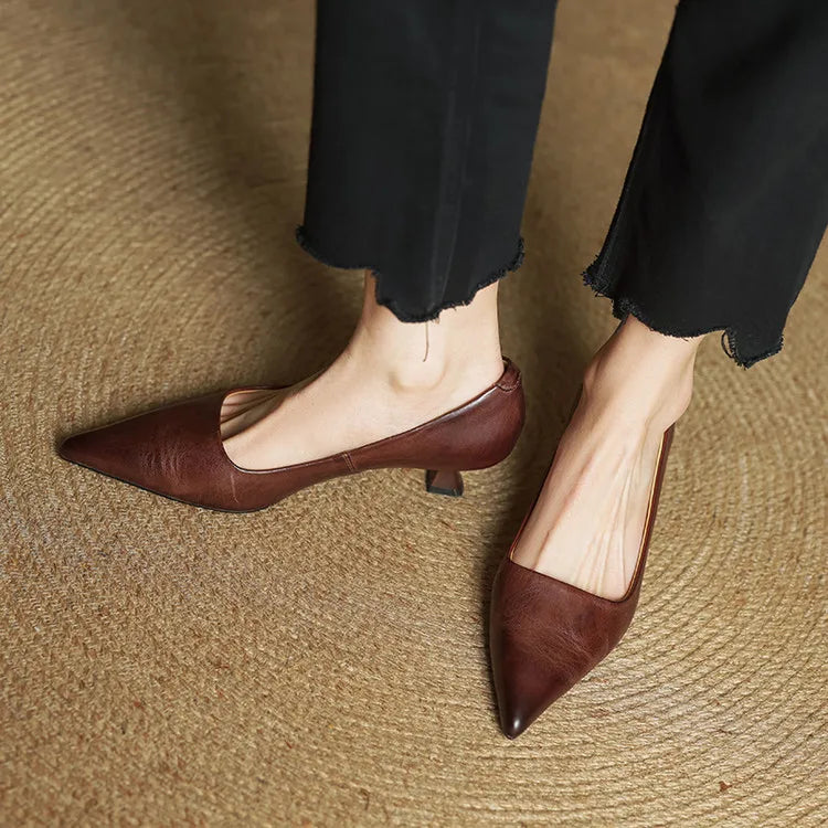 Marlowe & Co | Anok Genuine Leather Heels