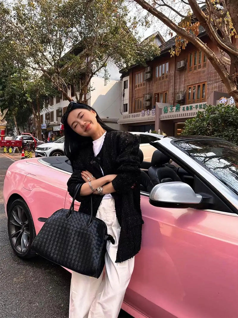 Henna Woven Shopper Bag