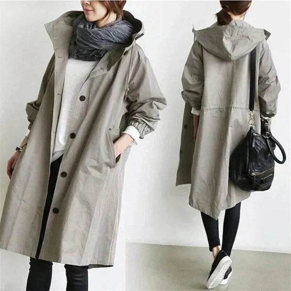 Lunara - Stylish Belt Trench Coat