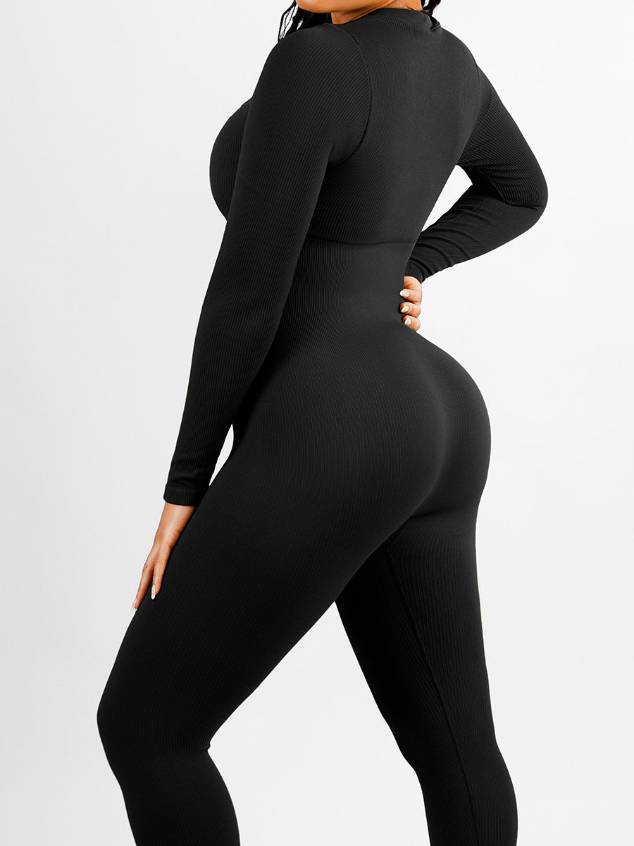 Rosalia Deep V-Neck High Stretch Jumpsuit