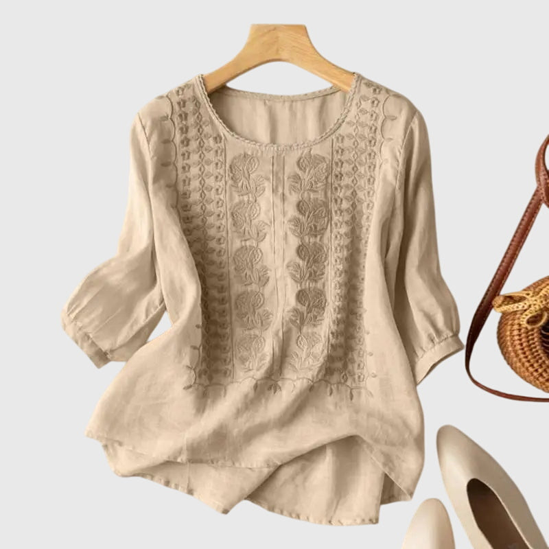 Alora - Classic Floral Blouse