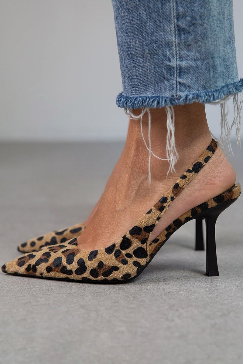 Liora | Artisan Heels with Leopard Print