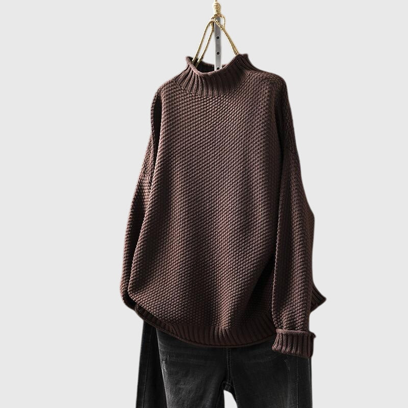 Amelia | Funnel Neck Knitted Jumper