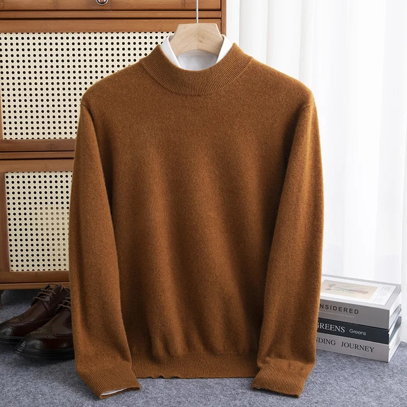 Charlie - Premium Wool Half-Turtleneck Sweater