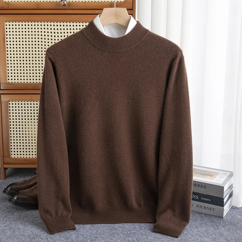 Charlie - Premium Wool Half-Turtleneck Sweater