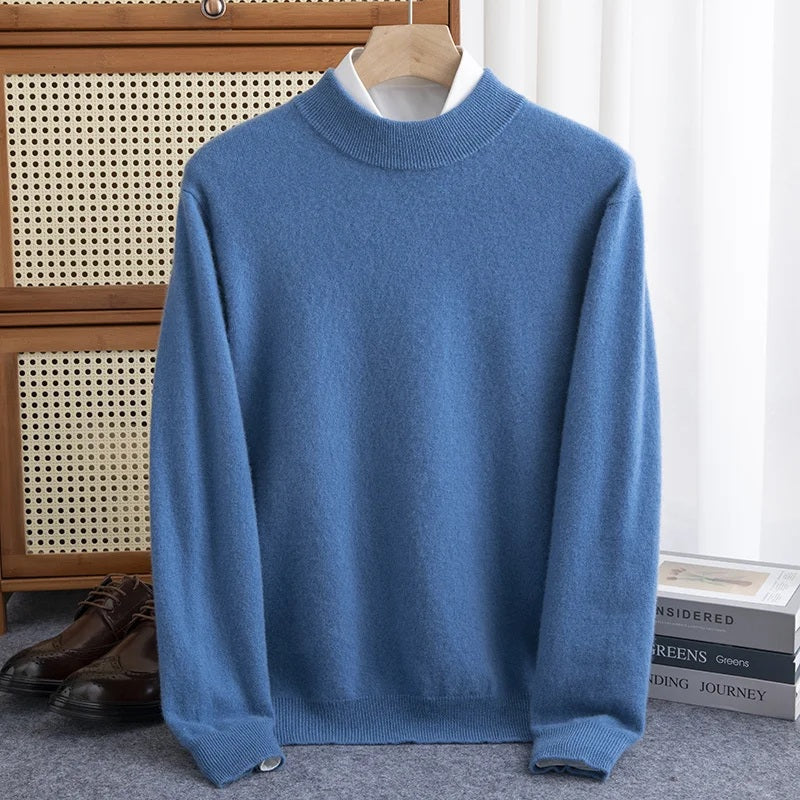 Charlie - Premium Wool Half-Turtleneck Sweater