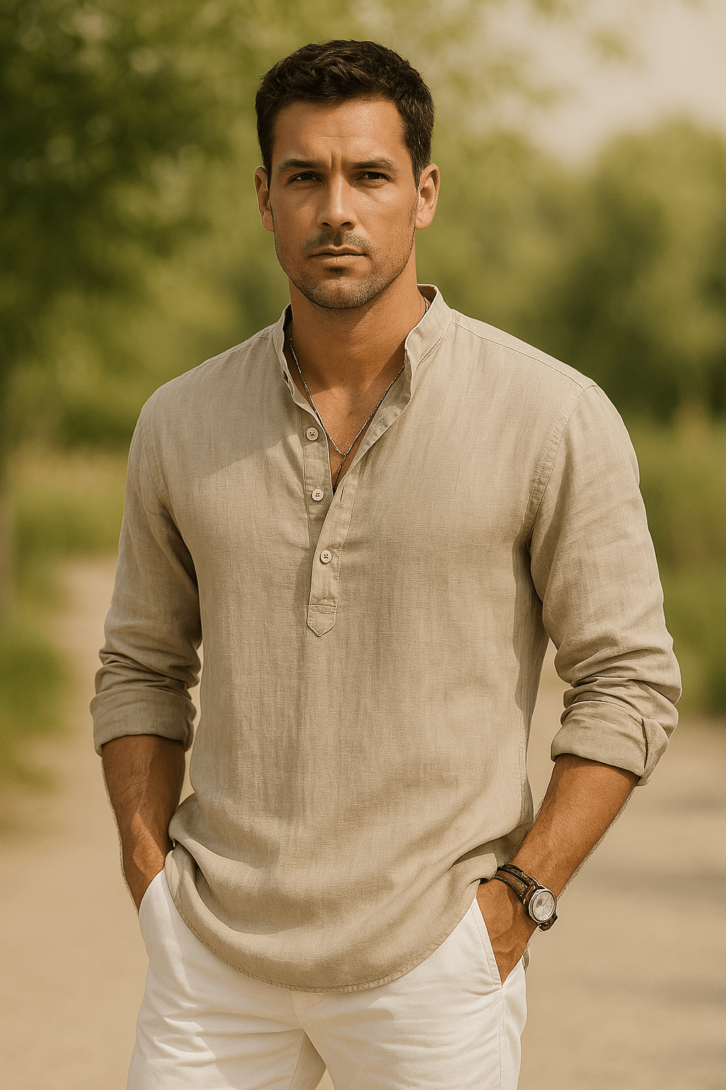 Dominik – Elegant Linen Shirt