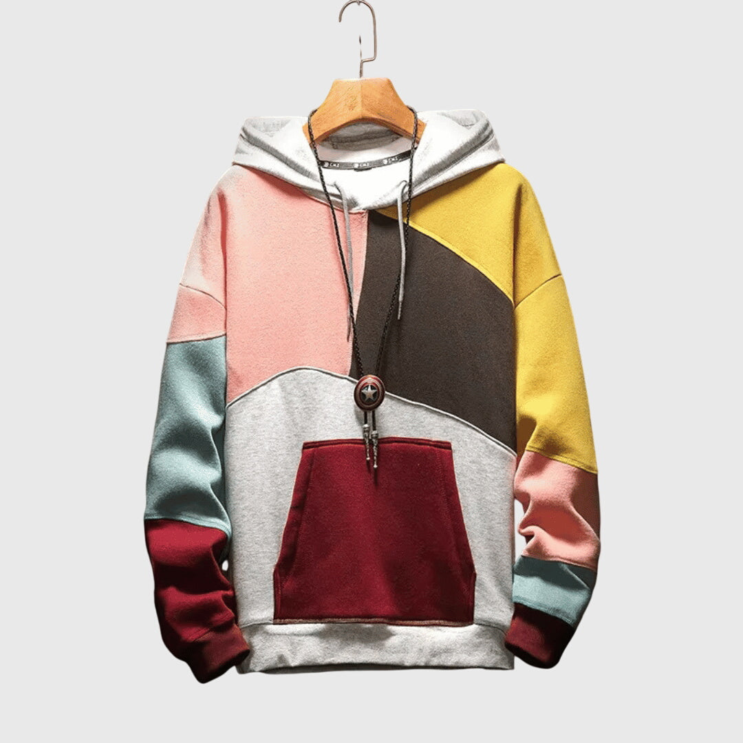 Ashley - Oversized Patchwork Hoodie