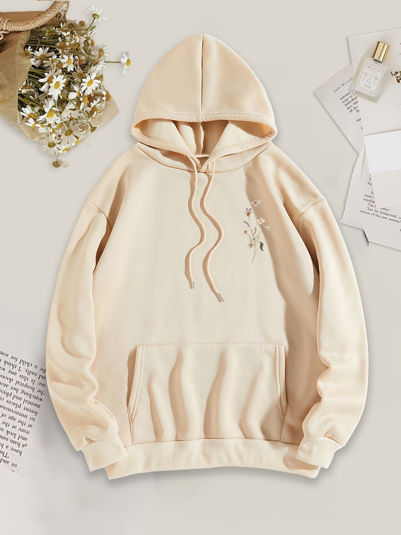 Alva™ | Floral Print Hoodie for Relaxed Moments