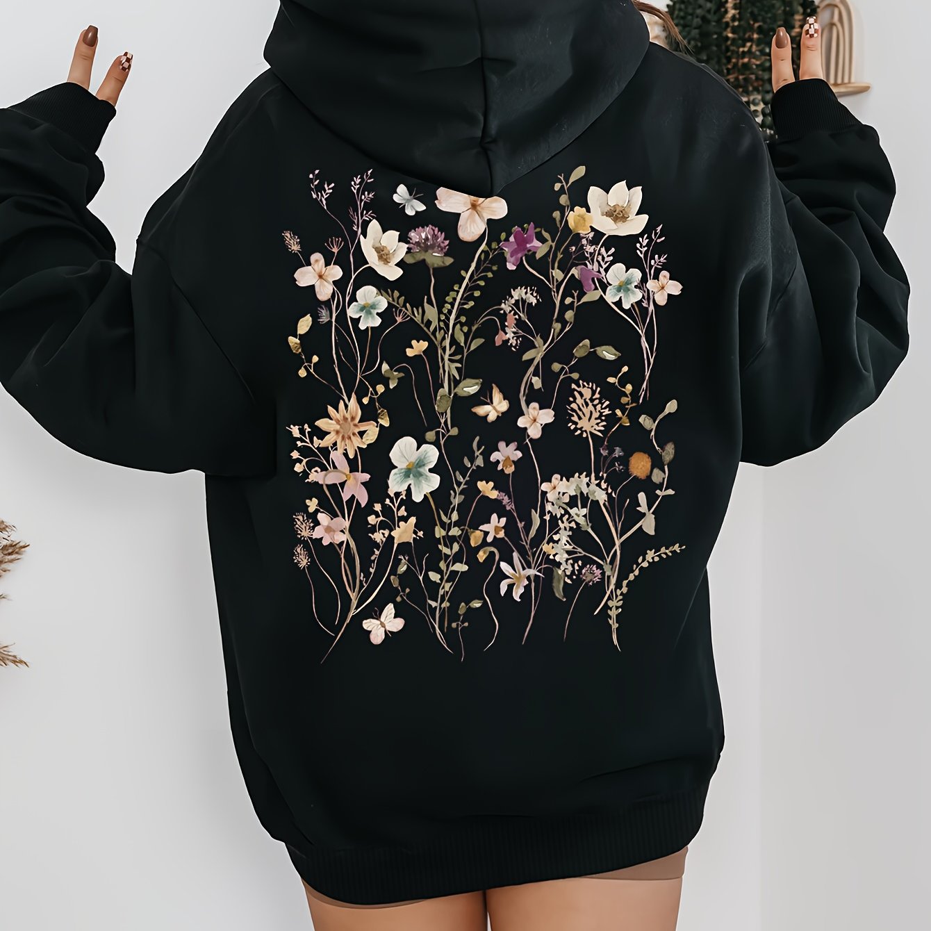 Alva™ | Floral Print Hoodie for Relaxed Moments